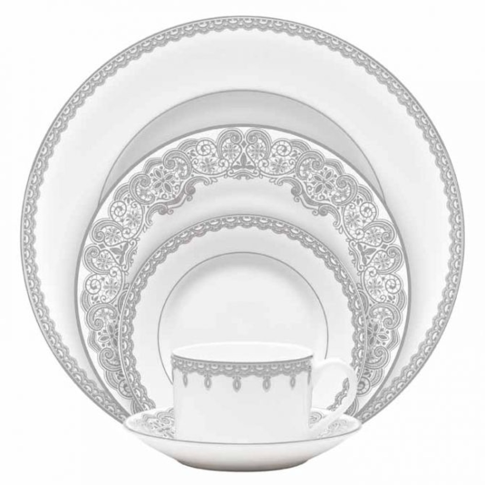Waterford Lismore lace platinum salad plate